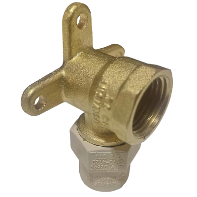 25 Pack XFITTING 1/2" Female NPT X 1/2" CPVC Drop Ear Elbow , Lead Free Brass