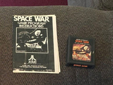 Space War Atari 2600 videogame cartridge picture label video game manual VCS