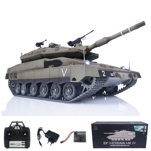 1:16 Scale HengLong RC BB IR Tank IDF Merkava MK IV Metal Chassis 360°Rotate - Picture 4 of 12