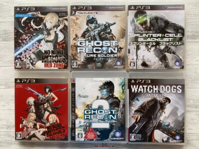 SONY PS3 No More Heroes & Ghost Recon 1 2 & Splinter Cell & Watch Dogs set