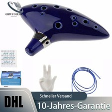 12 Loch Alto Keramik Okarina Musikinstrument Mit Lanyard für Musikinstrument