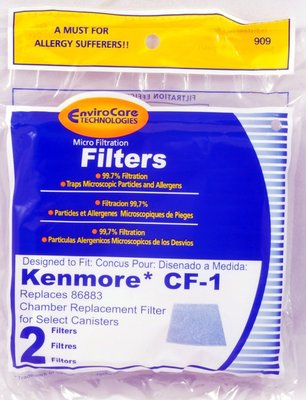 EnviroCare Replacement Vacuum Filters - Fits Kenmore Progressive & Panasonic Models