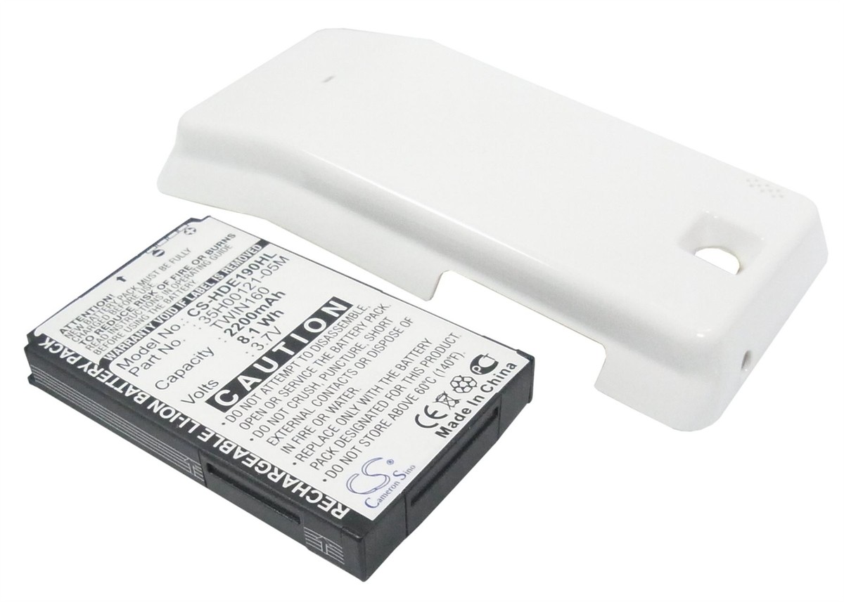 Battery Cell Fit CE HTC A6262 2200 mAh XL_White _Cover Li-ion