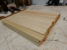 100 Pieces Model Scale Lumber Maple Strips Wood 1/8" thick 1" W, 12" L Crafts