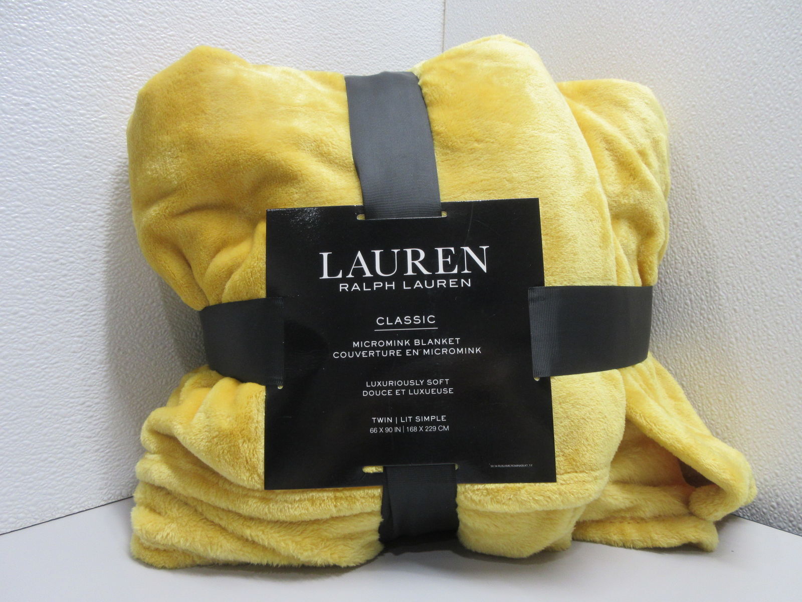 Ralph Lauren Classic Micromink Twin Blanket Yellow eBay