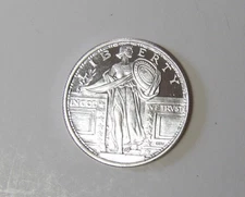 Standing Liberty Quarter Design 1/4 oz .999 Fine Silver Round APMEX (4825)