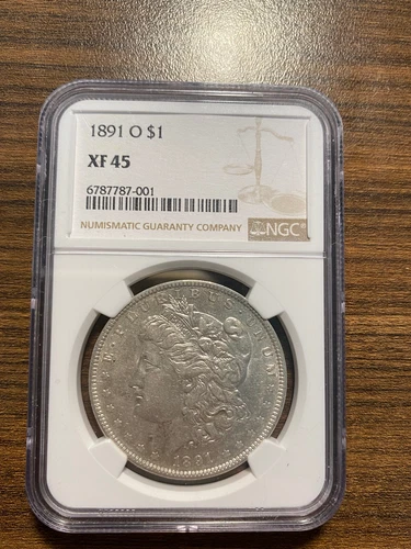 1891-O Morgan Silver Dollar $1 NGC EXTRA FINE 45 XF 45
