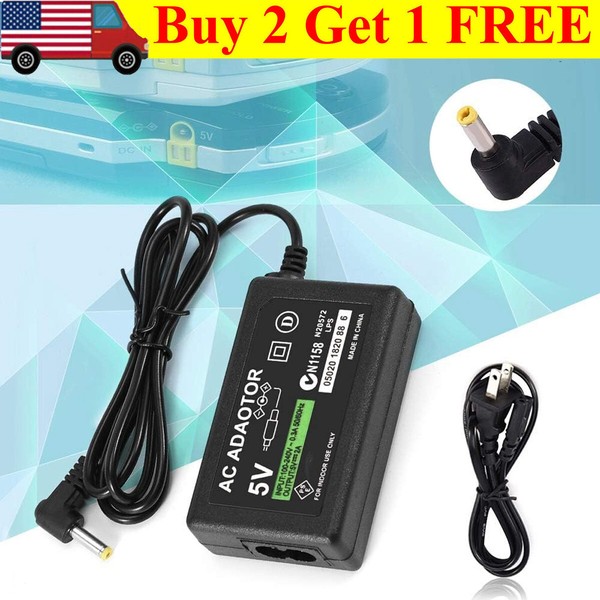 Cable de carga de viaje con adaptador de CA para PSP 1000 2000 3000 Series