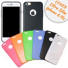 COVER CUSTODIA MORBIDA TPU GEL SILICONE PER IPHONE 6 6S APPLE SLIM VARI COLORI