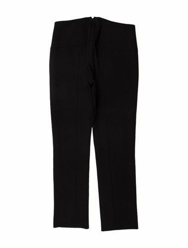Veronica Beard Black Pants Back Zipper Seamed Sz 2 Cropped Straight Leg Mid-Rise - Picture 2 of 2