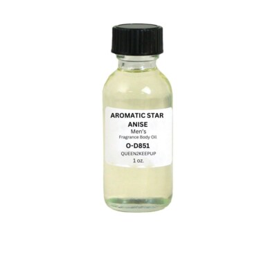 Aromatic Star Anise (Men) Body Oil 1 oz Fragrance All Natural Scent