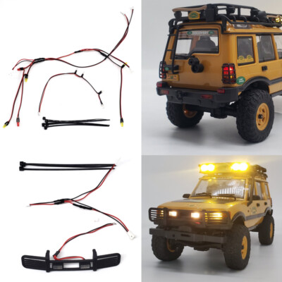 Turn Singal+Bake+Dachleuchte / Frontstoßstange für FMS FCX24M Land Rover 1/24 RC