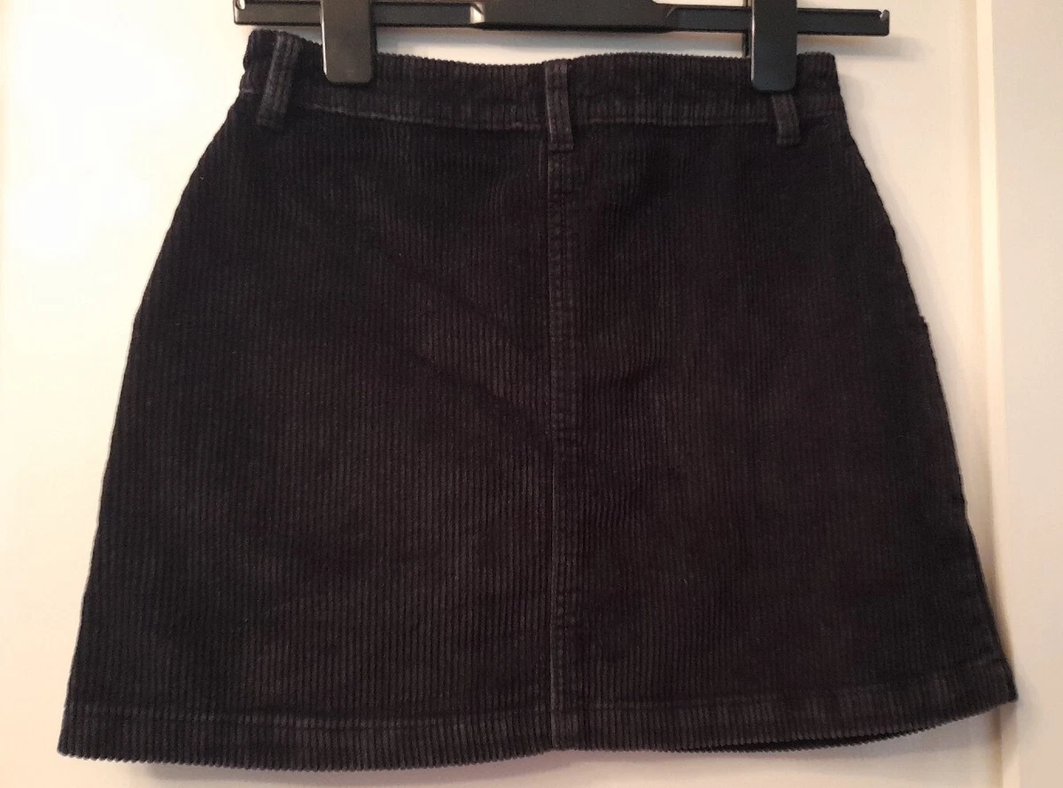 New look black 2025 corduroy skirt