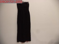 Stain, Vera Wang Women's Black Strapless with Pink Dress with Black Shawl, Sz M
