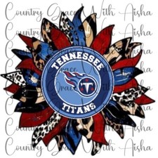 Sublimation Transfer Print Titans Sunflower Ready To Press Heat Transfer