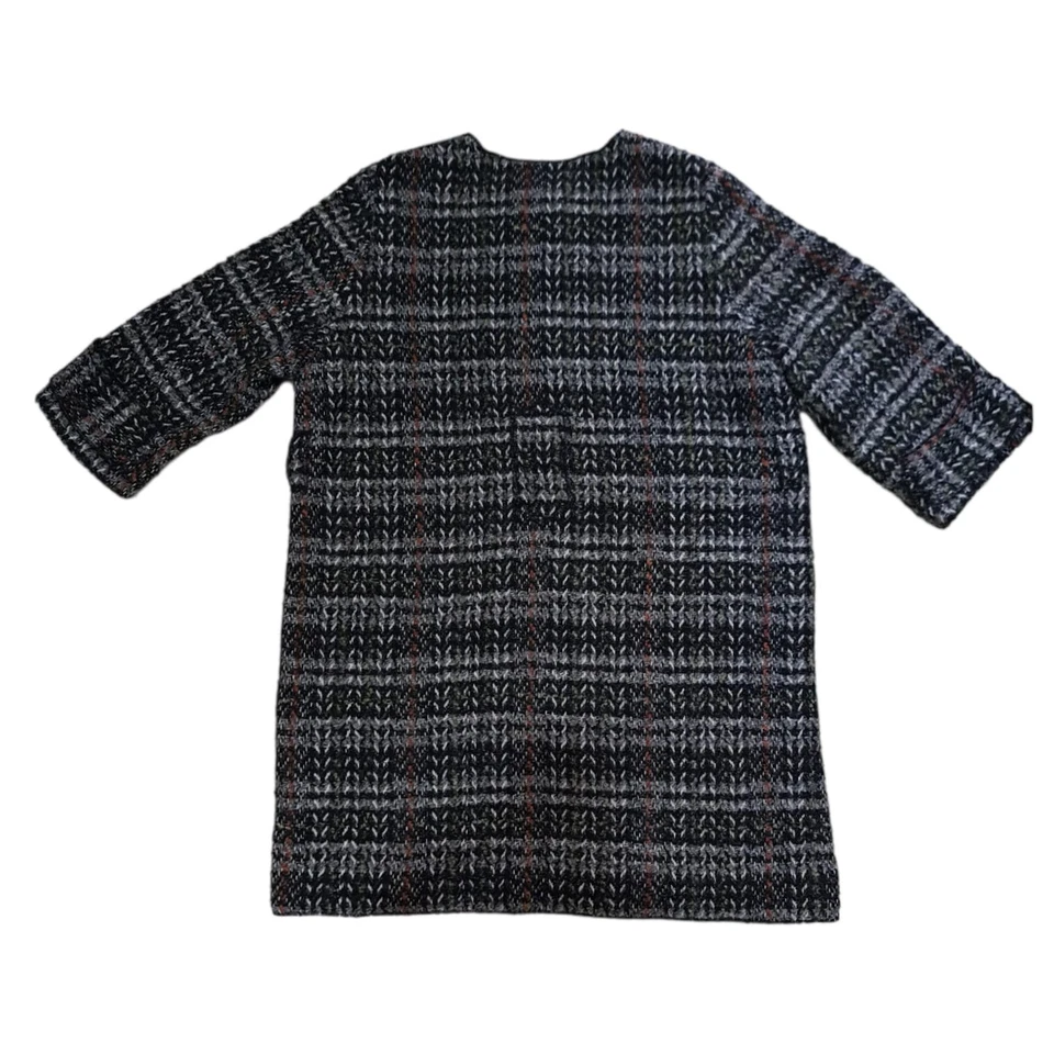 Abrigo largo de lana deshilachada de tweed Dolce & Gabbana multicolor talla 44 Foto 4 de 4