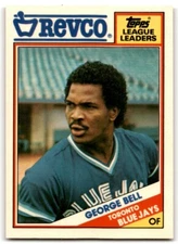 1988 TOPPS REVCO LEAGUE LEADERS GEORGE BELL TORONTO BLUE JAYS #18