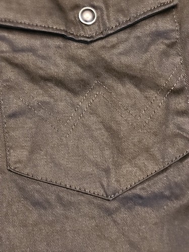 Wrangler Herren einfarbig schwarz Cowboy geschnitten langärmeliges Arbeitshemd 3XL - MS70819 - Bild 12 von 15