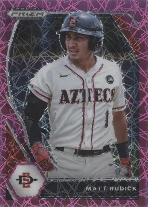 Matt Rudick 2021 Panini Prizm Draft Picks - Matthew Rudick #PDP216 Pink Velocity ...