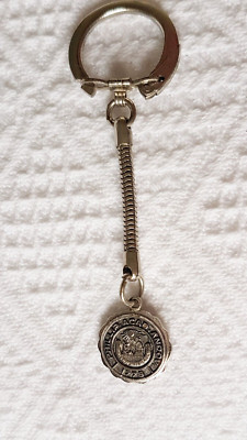 Phillips Academy Andover 1778 ~ Continental Silver Metal ~ Key Ring