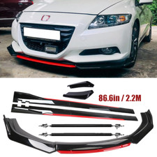 For Honda Cr-z Front Bumper Lip Spoiler Splitter Side Skirt Glossy Black Red For Honda Cr-z Front Bumper Lip Spoiler Splitter Side Skirt Glossy Black Red