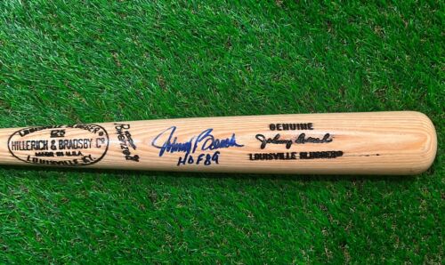 Johnny Bench Reds Signed Louisville Slugger Game Model Bat w/HOF 89 JSA Auto - Picture 2 of 6