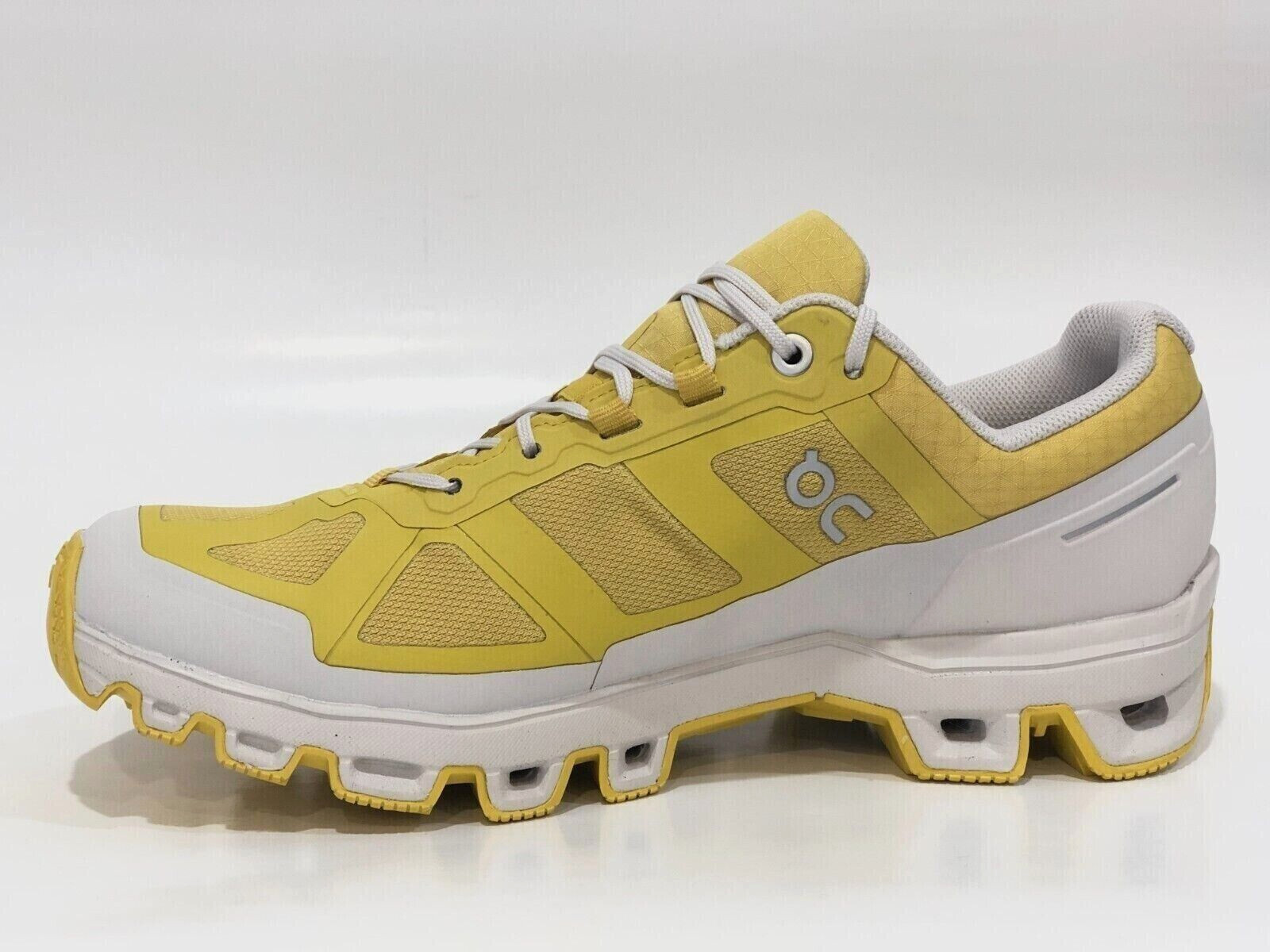 ON Women's Cloudventure Waterproof Running Shoes Mustard/Pearl (Medium Width) image 2