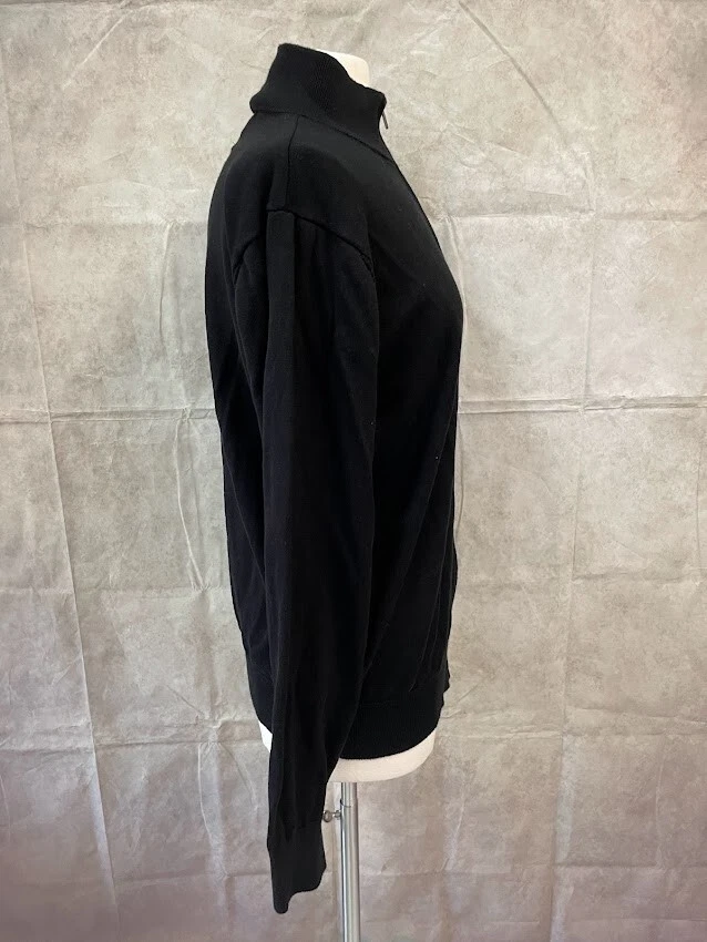 F/X Fusion 男式全拉链黑色开衫毛衣 S 码 S 码 — 第 4/4 张图片