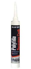 Polycell Polyfilla Decorators Caulk Filler White Sealant 380ml Trade Cartridge