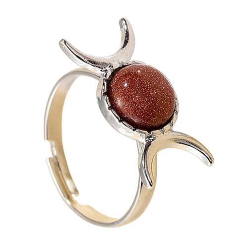 3Pcs Crystal Ring for Women Open Copper Plated White of The Moon Goddess - Picture 29 of 43