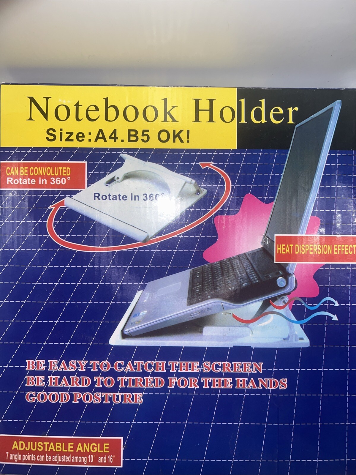 Portable Durable Notebook Holder for Desks and Workspaces  -image