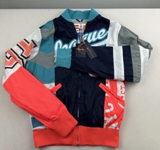 NWT Smoke Rise Innovative Technology Small Neon Windbreaker 90s Retro Mesh