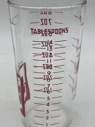 Vintage Food Marts Advertising Measuring Glass - Picture 5 of 10