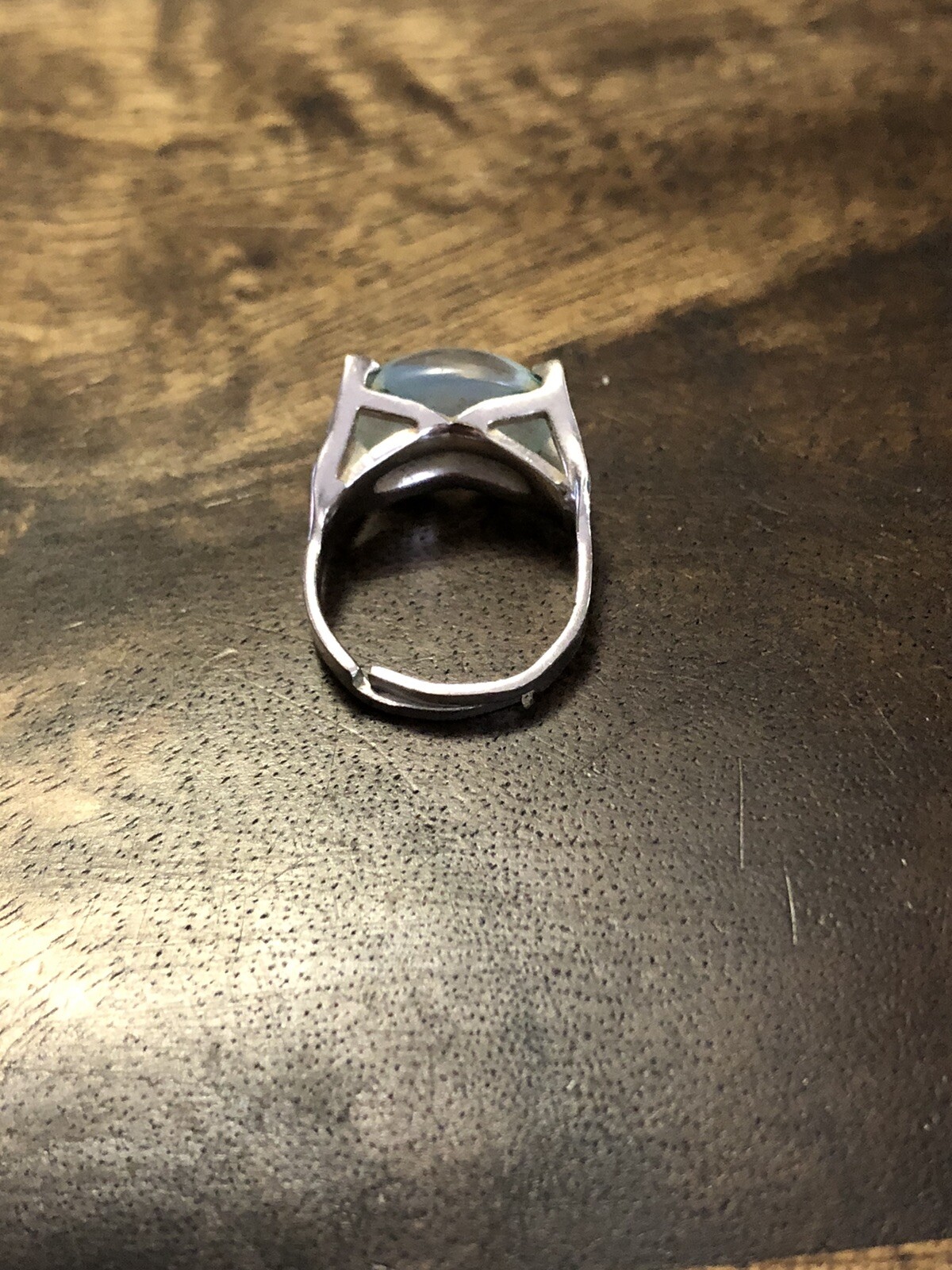 Sarah Coventry Adjustable Silver Tone Ring with L… - image 3