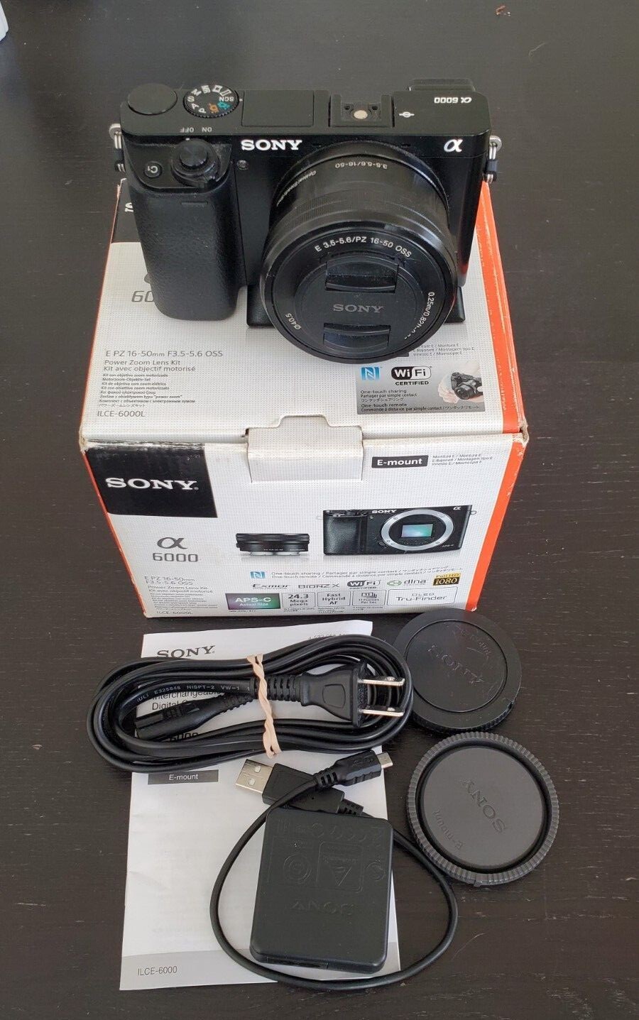 Sony Alpha a6000 Mirrorless Digital Camera/Lens/Box 431 Shutter Count