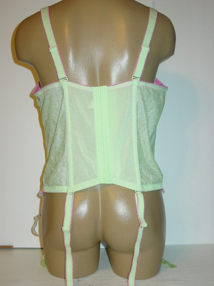Ligas extraíbles florales Lane Bryant Cacqiue verde bustier rosa-14/16-NUEVAS Foto 4 de 4