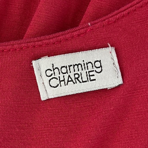 Charming Charlie Juniors Sz Medium Pink Ruffle Sleeveless Casual Sundress Dress - Picture 7 of 8