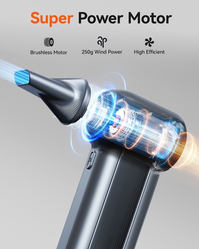 WOLFBOX 150000RPM Turbo Blower Air Duster Violent Turbofan Brushless Motor NEW - Picture 2 of 8
