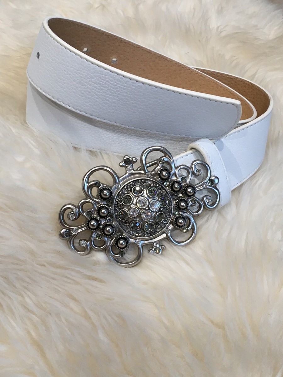 Leatherrock  womens silver buckle belt s 32\