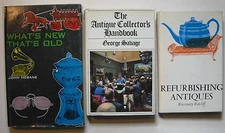 3 HC Books w/DJ: What's Old 1969, Refurbishing Antiques 1971, Antique Handbook