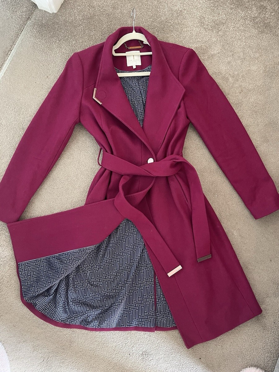 Trench Coat Ted Baker Ellgenc Wool Blend Coat Ted Baker Ellgenc