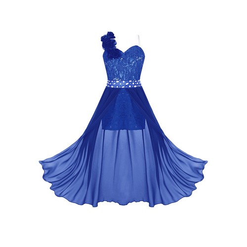 Flower Girl Sequins Dress Princess Party Wedding Bridesmaid Dresses Prom Gown - Picture 27 of 58