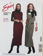 Stitch 'N Save 3299 Misses / Miss Petite Jumpers Sewing Pattern Sz 8-14