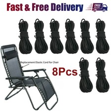 8Pcs Lounger Cord Replacement Elastic Ropes For Reclining Garden Lounger Chair