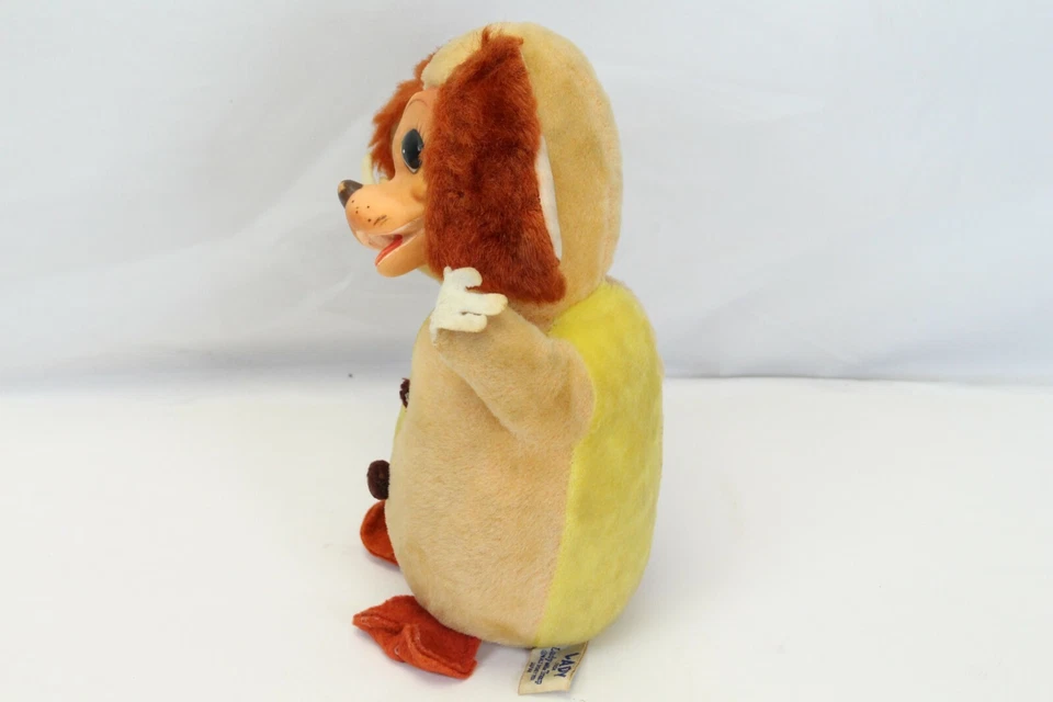 Disney Dama y Vagabundo Cara de Goma Peluche Musical Bebé Juguete Roly Poli De Colección Foto 3 de 4