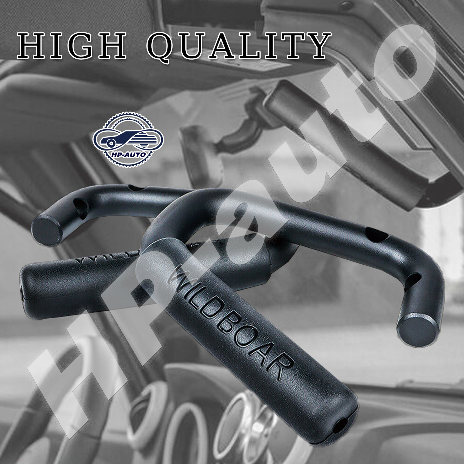 Wild Boar Grab Handles For 20072018 Jeep Wrangler JK JKU 4Door Front