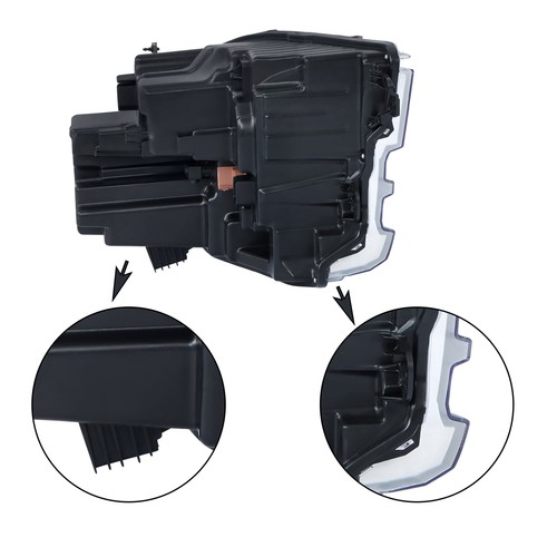 Conjunto de faros delanteros para Ford Maverick Lariat 2022-2024 diestro lente transparente única - Imagen 8 de 11
