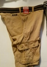 Wrangler Boys Cargo Shorts W/Belt Size 10H NWT Tan