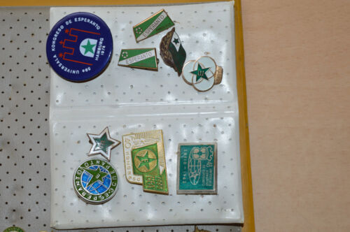 ESPERANTO Language Association Congreso de colección pin insignia botón lote colección raro - Imagen 2 de 6