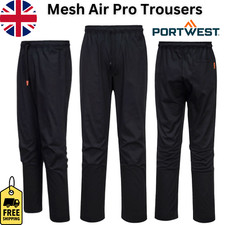 Portwest Mesh Air Pro Trousers Breathable Durable Slim Fit Chef Kitchen Catering